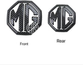 MG ZS 2020–2021 Carbon Fiber Badge Set Front Grill & Rear Logo Stickers
